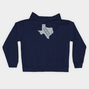 Texas Football, Retro - Navy Kids Hoodie